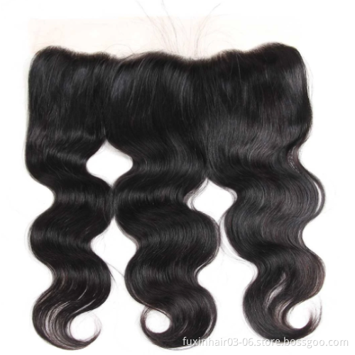 Cuticle Aligned Transparent HD Lace Frontal 13x6 13x4 4x4 5x5 6x6 7x7 Swiss Lace Closure Human Hair Ear To Ear Thin Lace Closure